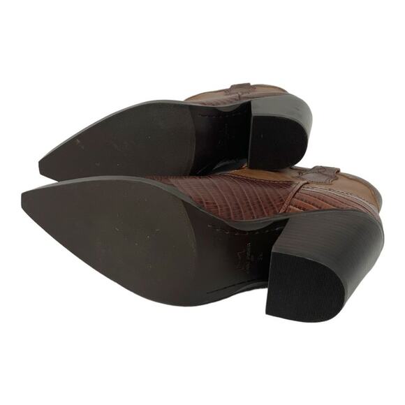 Marc Fisher Gona Brown Western Bootie Size 8 NWT $239 MSRP - Picture 7 of 7